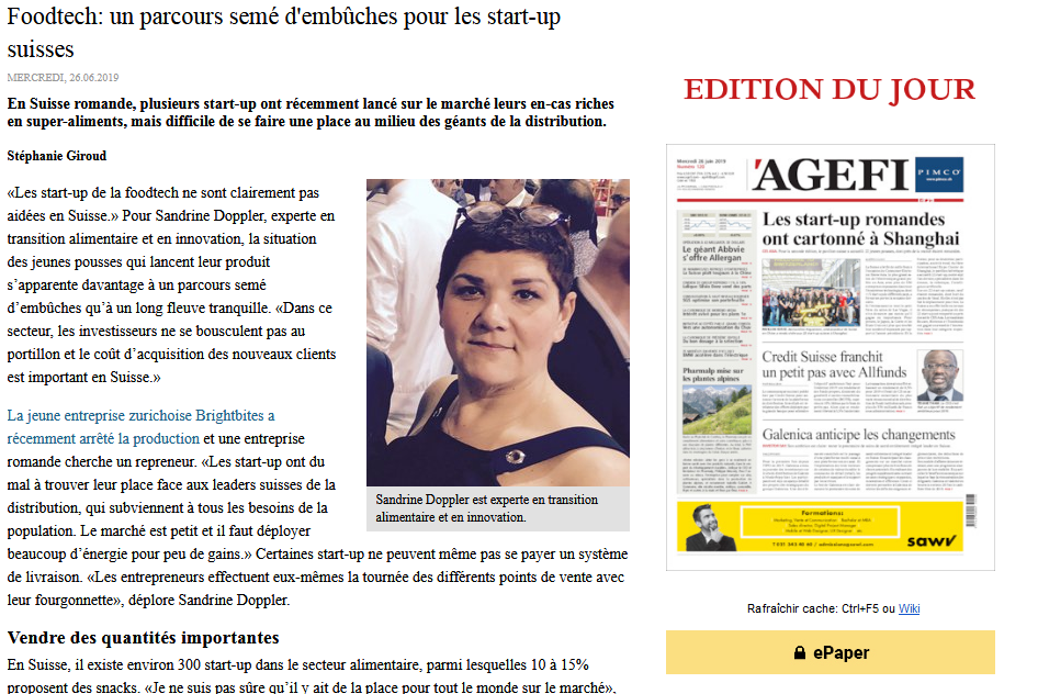 Foodtech: un parcours semé d'embûches pour les start-up suisses