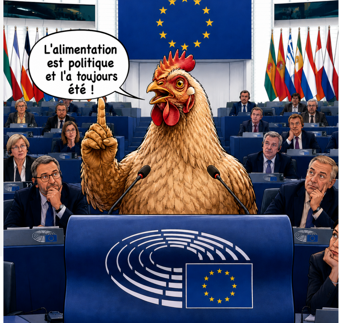 Un poulet qui en dit long !