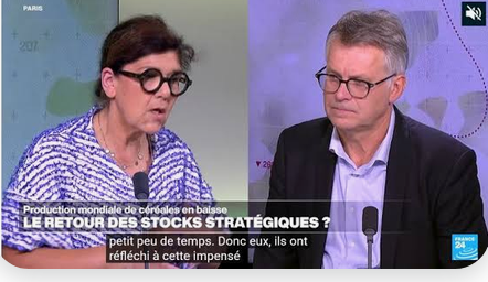 France 24 | Stocks alimentaires stratégiques : Sandrine Doppler analyse les nouvelles vulnérabilités céréalières mondiales